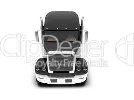Monstertruck isolated black front view