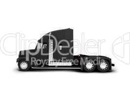 Monstertruck isolated black side view