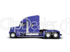 Monstertruck isolated blue side view