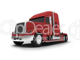 Monstertruck isolated red front view