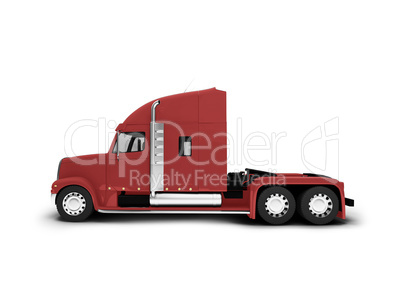 Monstertruck isolated red side view