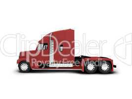 Monstertruck isolated red side view