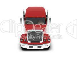 Monstertruck isolated red front view