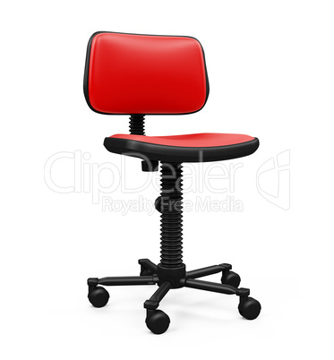 Office chair against white