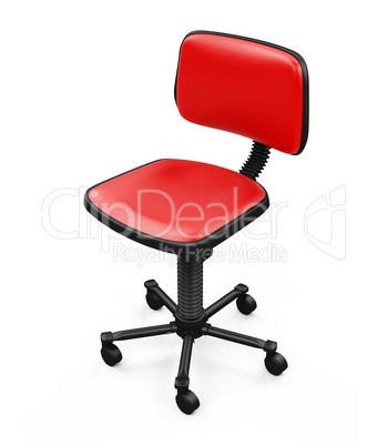 Office chair against white