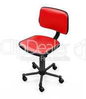 Office chair against white