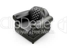 Royal armchair against white