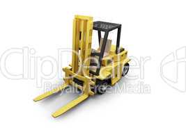 SmallFork isolated heavy machine front view 02