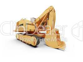 Steam shovel bulldozer