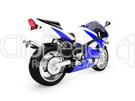 isolated motorcycle back view 01