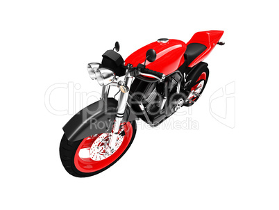 isolated motorcycle front view 02