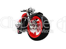 isolated motorcycle front view 03
