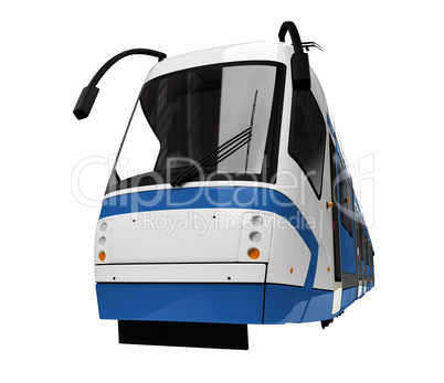 tramway over white