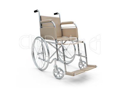 Wheelchair isolated view
