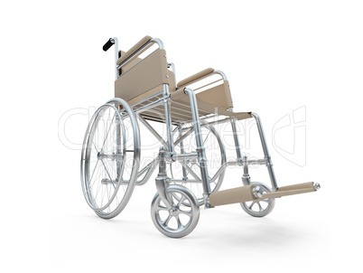 Wheelchair isolated view