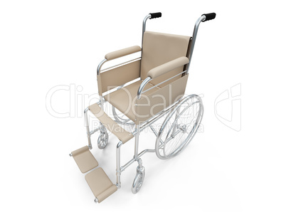 Wheelchair isolated view