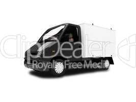 White Van isolated front view