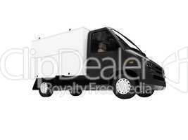 White Van isolated front view