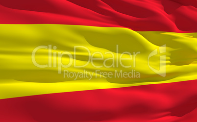 Waving flag of Spain