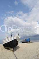 Fischerboot am Strand