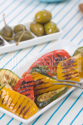 Paprika mit Oliven