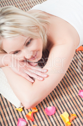 Woman and spa treatment