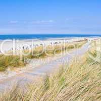 Idyllischer Tag an der Nordsee im Sommer