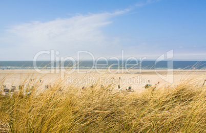 Idyllischer Tag an der Nordsee im Sommer