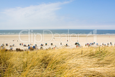 Idyllischer Tag an der Nordsee im Sommer