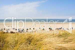 Idyllischer Tag an der Nordsee im Sommer