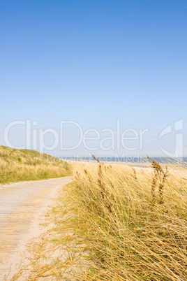 Idyllischer Tag an der Nordsee im Sommer