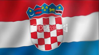 Croatia - waving flag detail