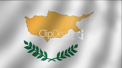 Cyprus - waving flag detail