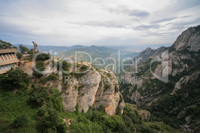 View from Monastery Montserrat, Spain