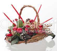 Christmas decorative basket