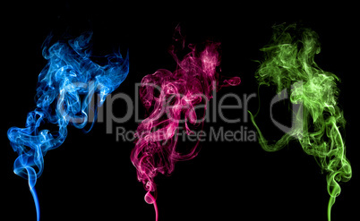 Abstract colorful smoke