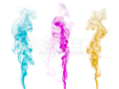 Abstract colorful smoke