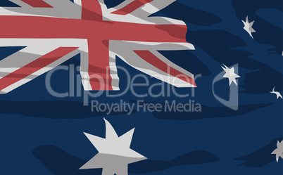 Vector flag of Australia