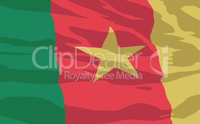 Vector flag of Cameroon