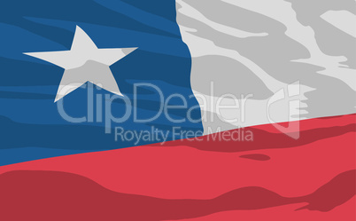 Vector flag of Chile
