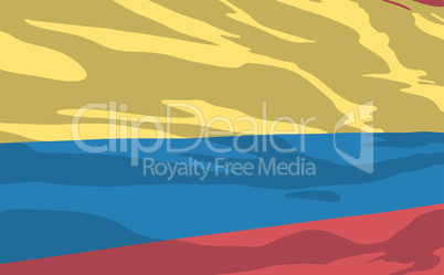 Vector flag of Colombia