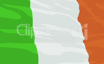 Vector flag of Irland