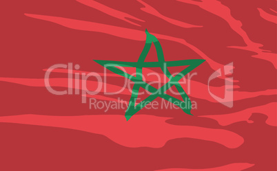 Vector flag of Maroc
