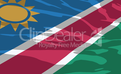 Vector flag of Namibia
