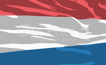 Vector flag of Netherlands