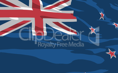 Vector flag of New Zealand