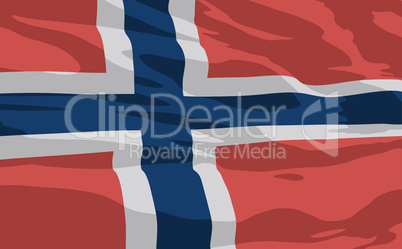 Vector flag of Norway