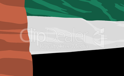 Vector flag of United Arab Emirates