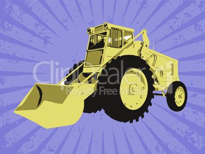 Vector construction vehicle