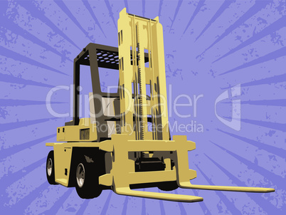 Vector fork truck